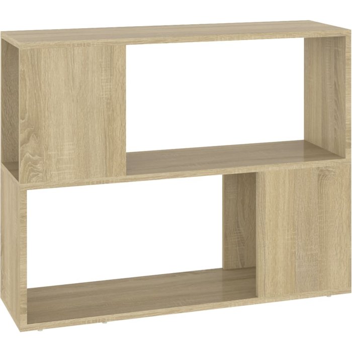 Mueble de tv de contrachapado de roble sonoma 80x24x63 cm - comfortxl