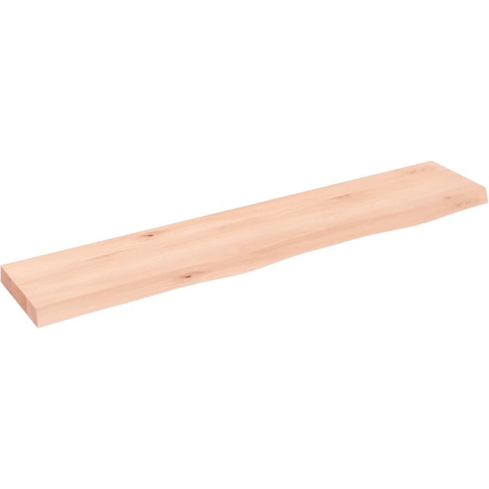 Estante de pared 100x20x4 cm madera maciza de roble sin tratar