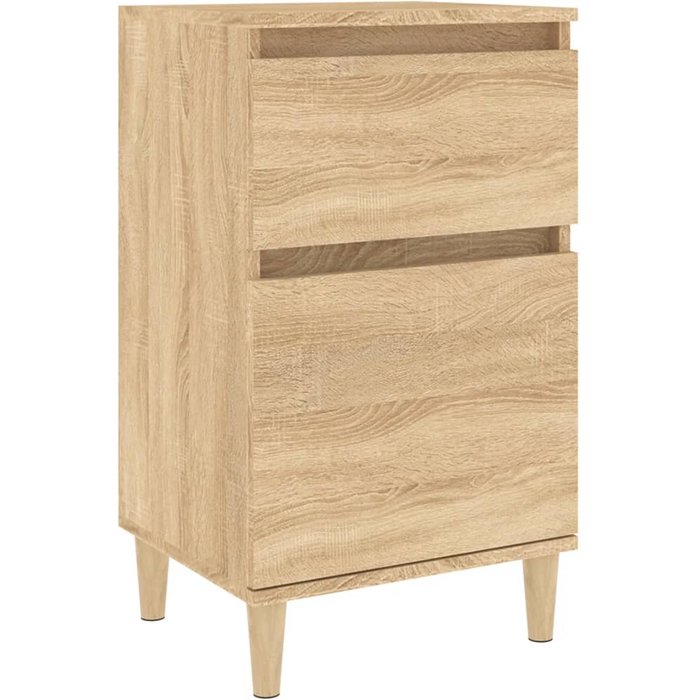 Mesita de noche color roble sonoma 40x35x70 cm - comfortxl