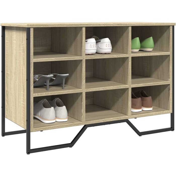 Maison exclusive - zapatero de madera de ingeniería roble sonoma 90x38x61,5 cm