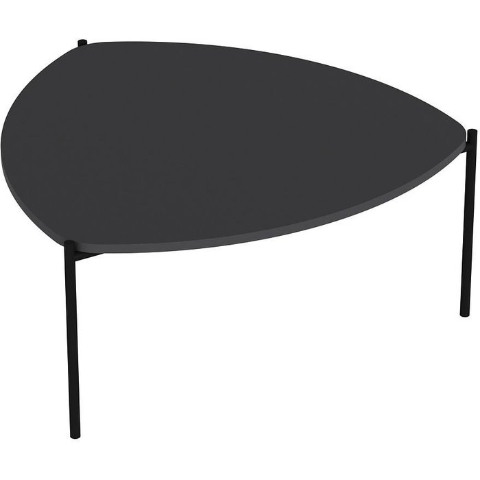 Mesa baja de madera lenny - 89 x 90 x 40 cm - antracita
