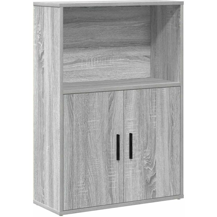 Estantería de madera de ingeniería gris sonoma 60x24x85 cm – comfortxl