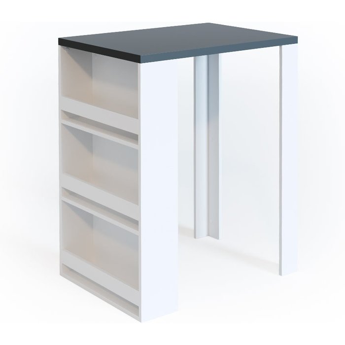 Vicco mesa de bar , antracita/blanco, 57 x 80 cm