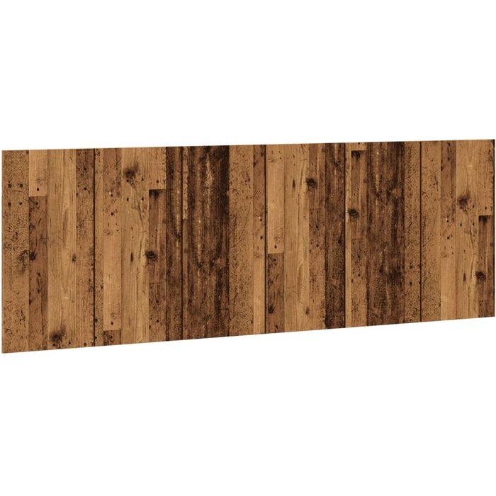 Cabecero de pared madera ingeniería envejecida 240x1,5x80 cm - comfortxl