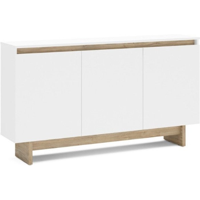 Aparador 3 puertas los angeles blanco/roble