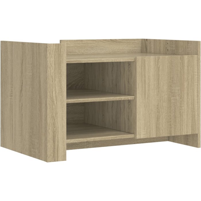 Mesa de centro madera de ingeniería roble sonoma 80x50x50 cm