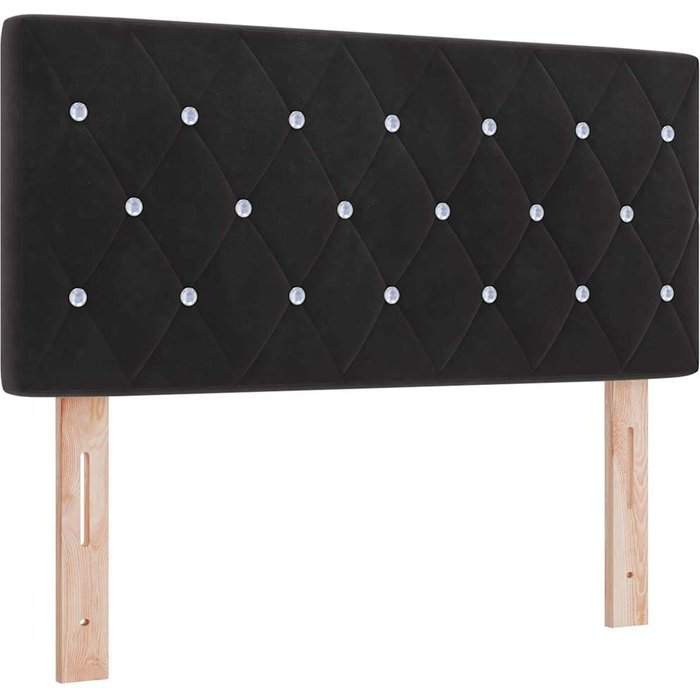 Cabecero cama - mueble cabecero negro 100 cm terciopelo