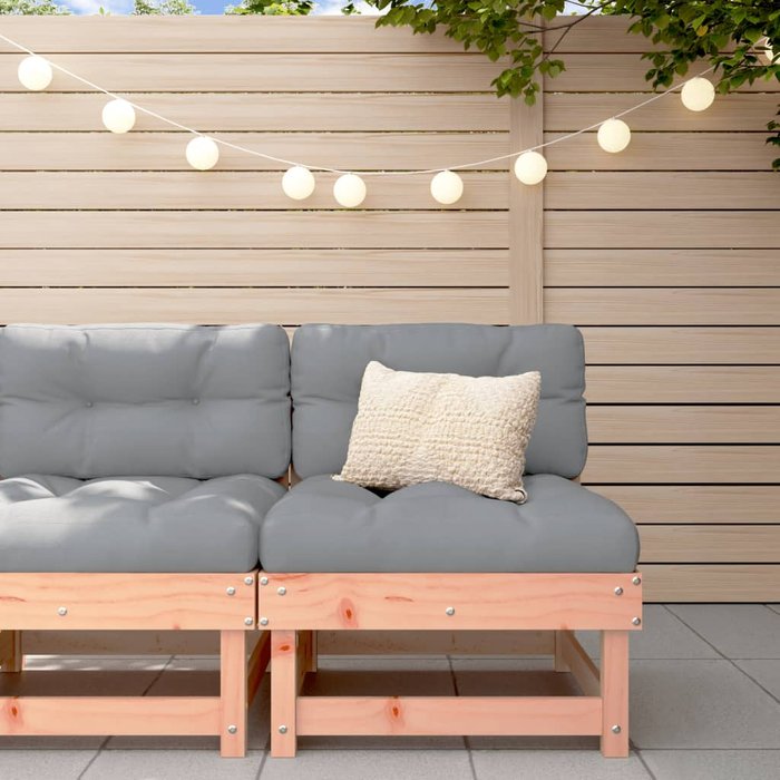 Vidaxl sofá central de jardín madera maciza douglas