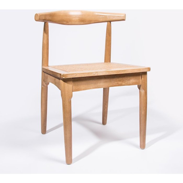 Silla purus con asiento de ratán 53x53x79cm