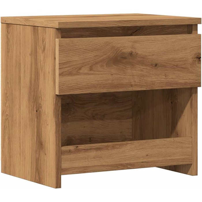 Mesita de noche madera de ingeniería roble artisian 40x30x39 cm - comfortxl