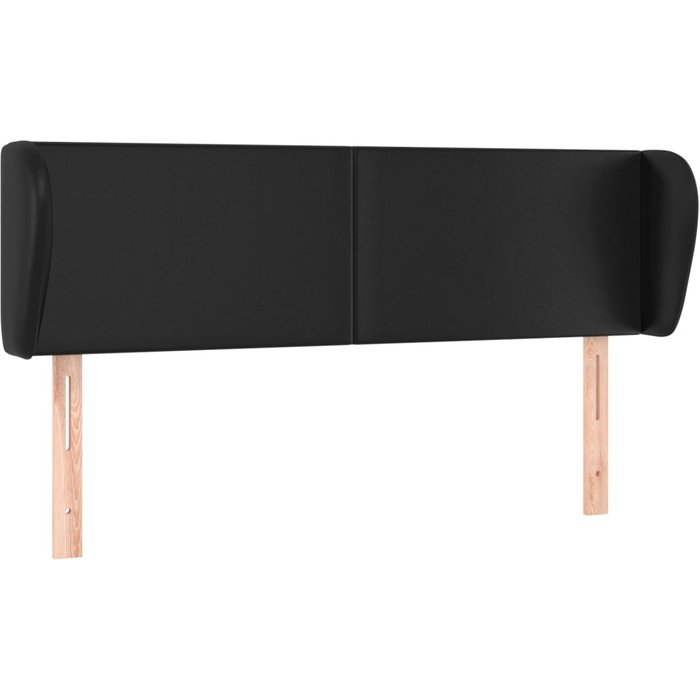 Cabecero cama - mueble cabecero de cuero sintético gris 147x23x78/88 cm