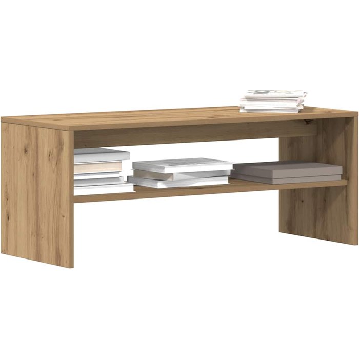 Mueble de tv de roble artesanal 100x40x40 cm madera de ingeniería