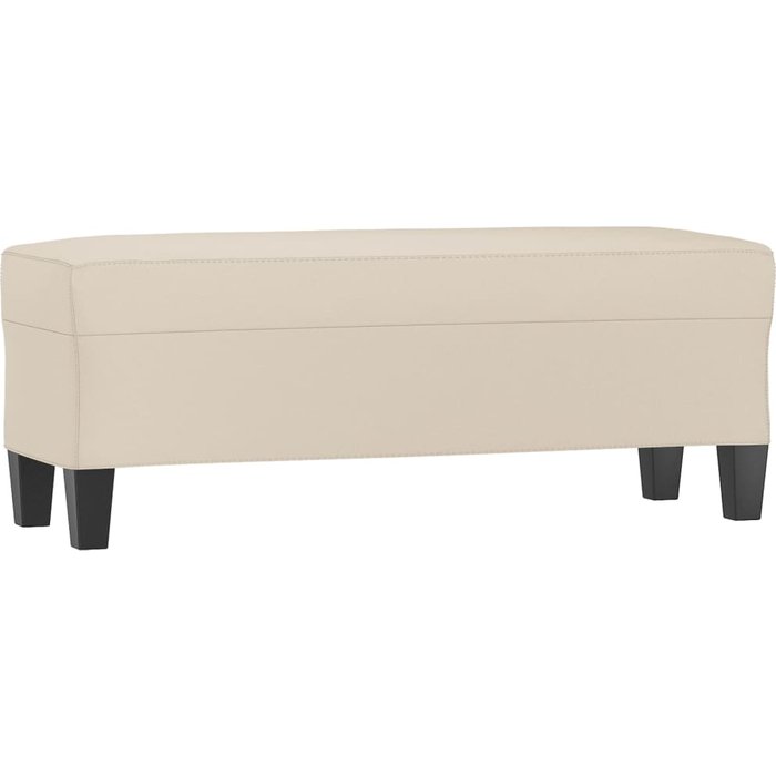 Banco/banco crema 100 x 35 x 41 cm tejido microfibra 02_0010486