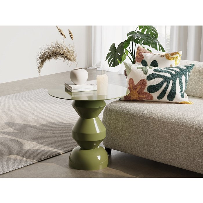 Mesa auxiliar en metal - verde caqui - supita