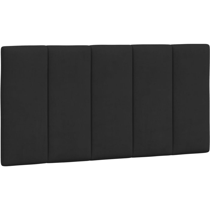 Cabecero de cama acolchado terciopelo negro 100 cm - comfortxl