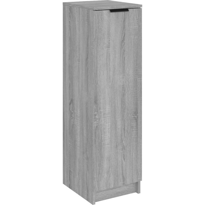 Zapatero de madera contrachapada gris sonoma 30x35x100 cm - comfortxl