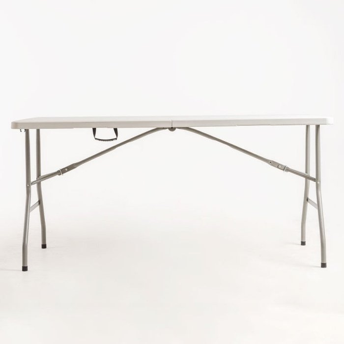 Mesa plegable rectangular utika blanca 122x60 cm
