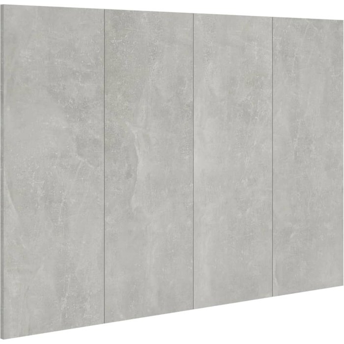 Cabecero de cama - mueble cabecero madera contrachapada gris 120x1,5x80 cm