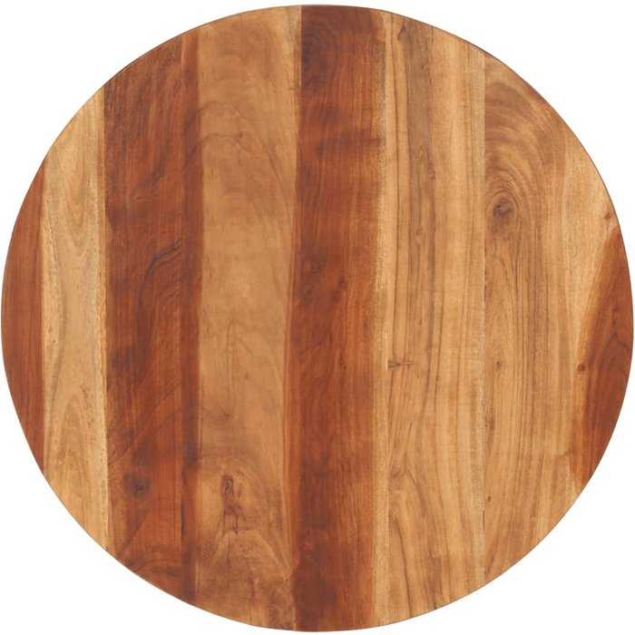 Tablero de mesa de madera maciza de acacia redondo 15-16 mm 70 cm