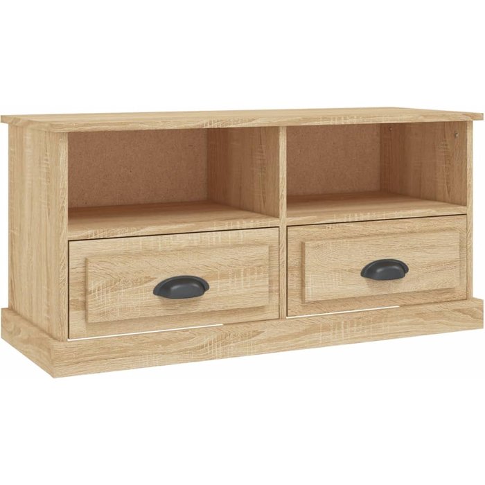 Mueble para tv madera contrachapada roble sonoma 93x35,5x45 cm - comfortxl