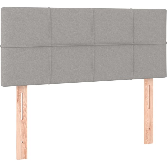 Cabecero cama - mueble cabecero de tela gris claro 80x5x78/88 cm