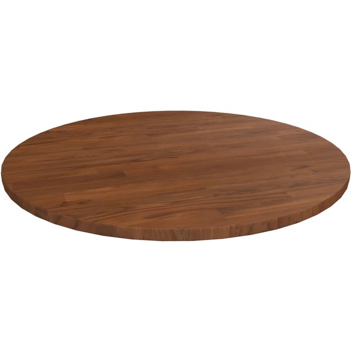 Tablero de mesa redonda madera de roble marrón oscuro ?50x1,5cm- comfortxl