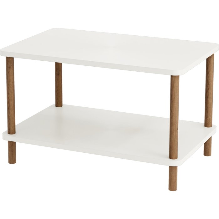 Mesa auxiliar rectangular 43 x 70 x 44 cm blanca 03_0008489