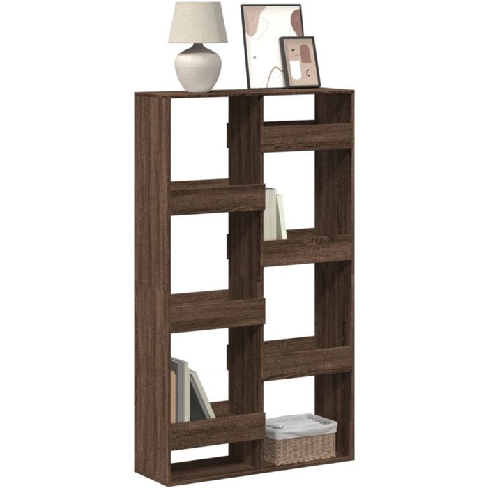 Estantería de madera de ingeniería marrón roble 100x33x175 cm vidaxl