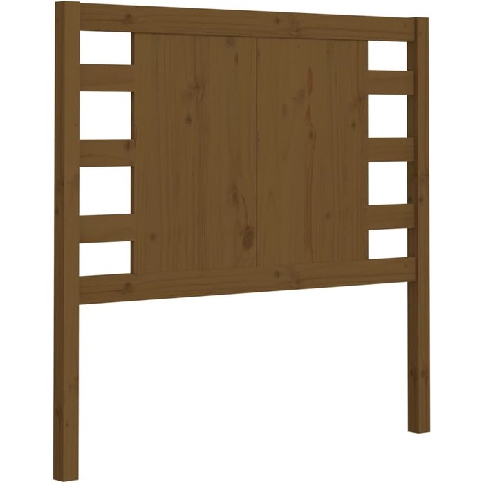 Cabecero cama - mueble cabecero madera maciza de pino marrón miel 96x4x100 cm