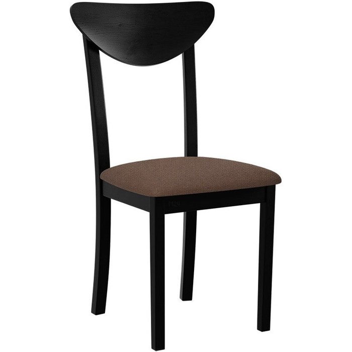 Silla victorville 339, marrón, negro, 85x43x46cm, tapiz, de madera, madera