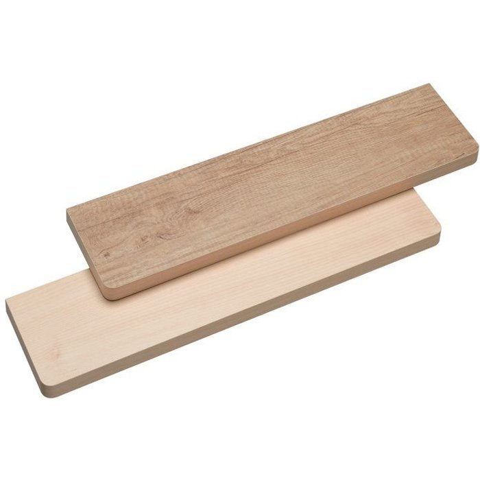 Estante para radiador balda reversible de melamina haya/roble 120x15 cm