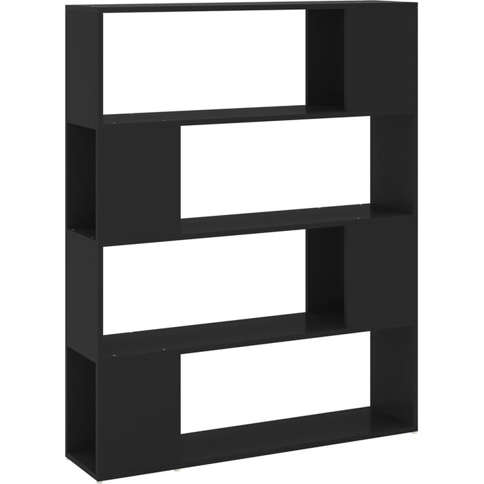 Estantería/divisor de espacios negro 100x24x124 cm – comfortxl