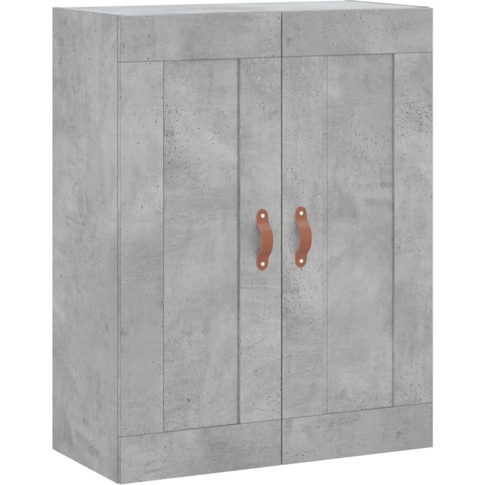 Armario de pared madera ingeniería gris hormigón 69,5x34x90 cm - comfortxl