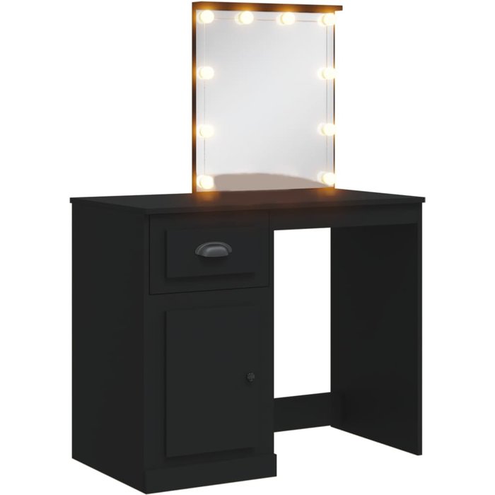 Tocador con luces led negras 90x42x132,5 cm - comfortxl