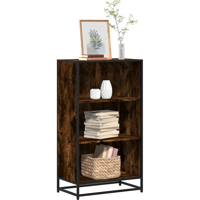 Librería de roble ahumado, 60x35x107,5 cm, madera de ingeniería. - pangivo