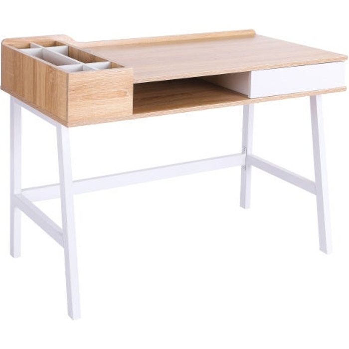 Mesa de trabajo con compartimentos de almacenamiento - comfortxl