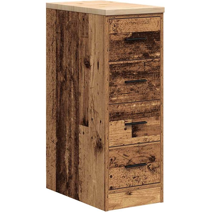 Armario de garaje de madera antigua 30x51x85 cm madera de pino