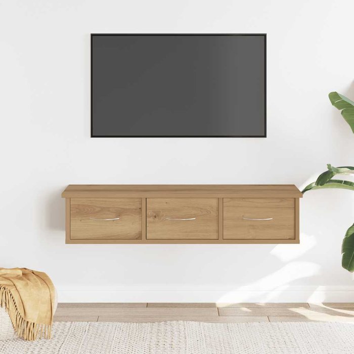 Armario de pared de roble hecho a mano, 88x26x18,5 cm, madera de ingeniería.