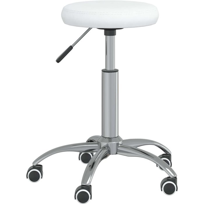 Silla de comedor piel sintética blanca