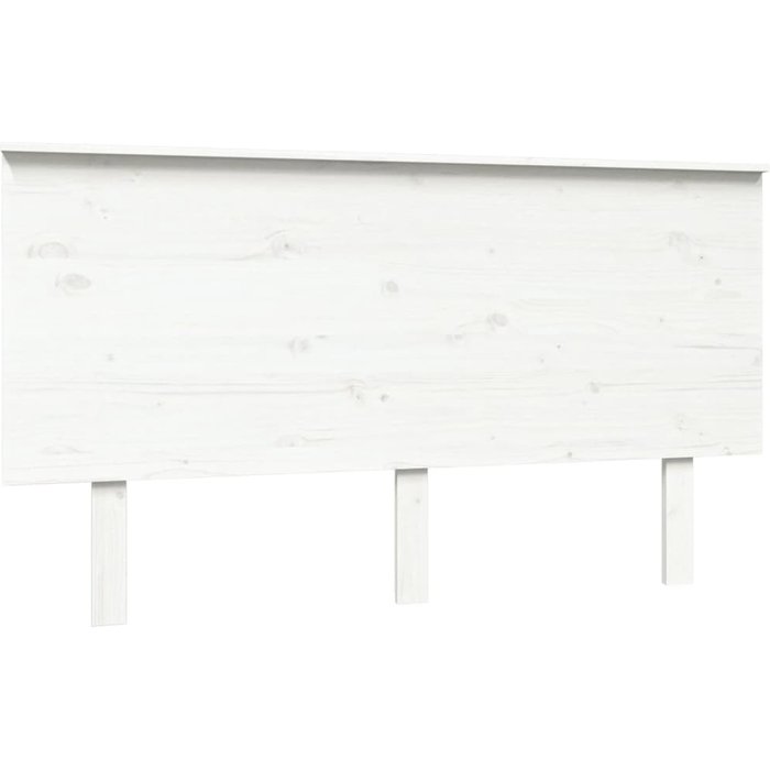 Cabecero de cama - mueble cabecero madera maciza de pino blanco 144x6x82,5 cm