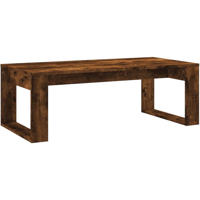 Mesa de centro madera de ingeniería roble ahumado 102x50x35 cm