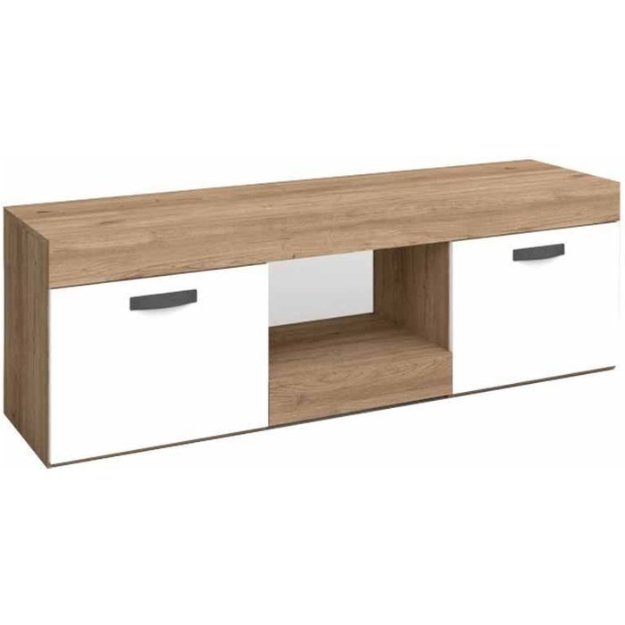 Mueble tv con 2 puertas argos 2 en naturale/blanco