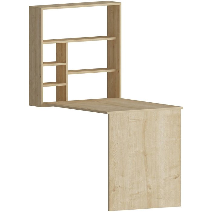 Mesa de oficina kailua 399, 74x59x16cm, roble
