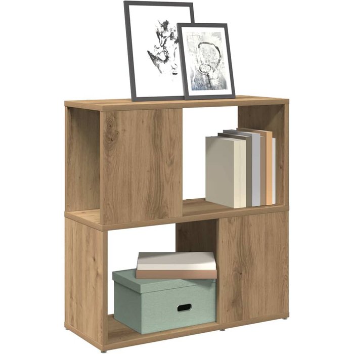 Maison exclusive - estantería madera de ingeniería roble artisan 60x24x63 cm