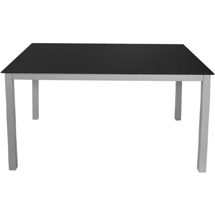 Mesa cristal fija nara color negro