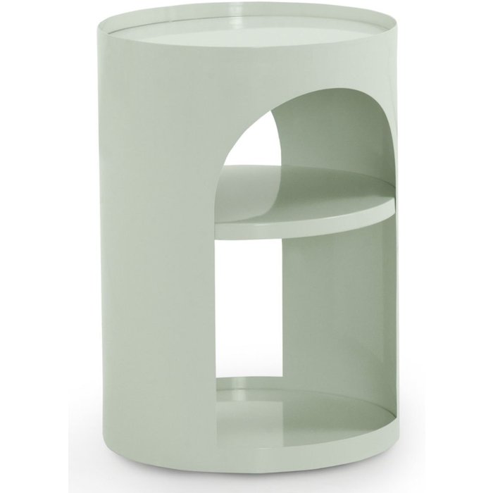 Mesa auxiliar metalica blanca