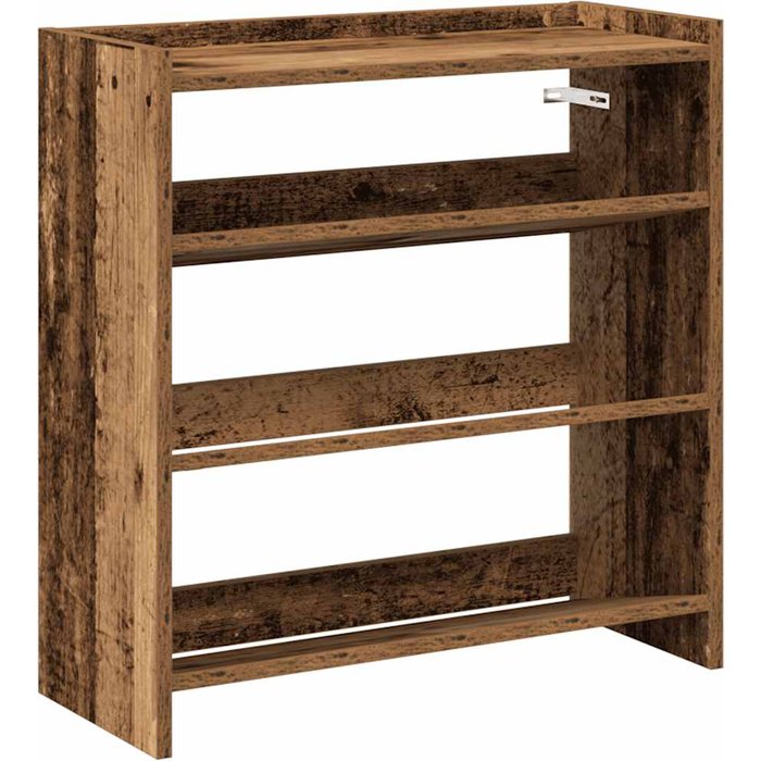 Mueble zapatero madera contrachapada madera vieja 60x25x62 cm - comfortxl