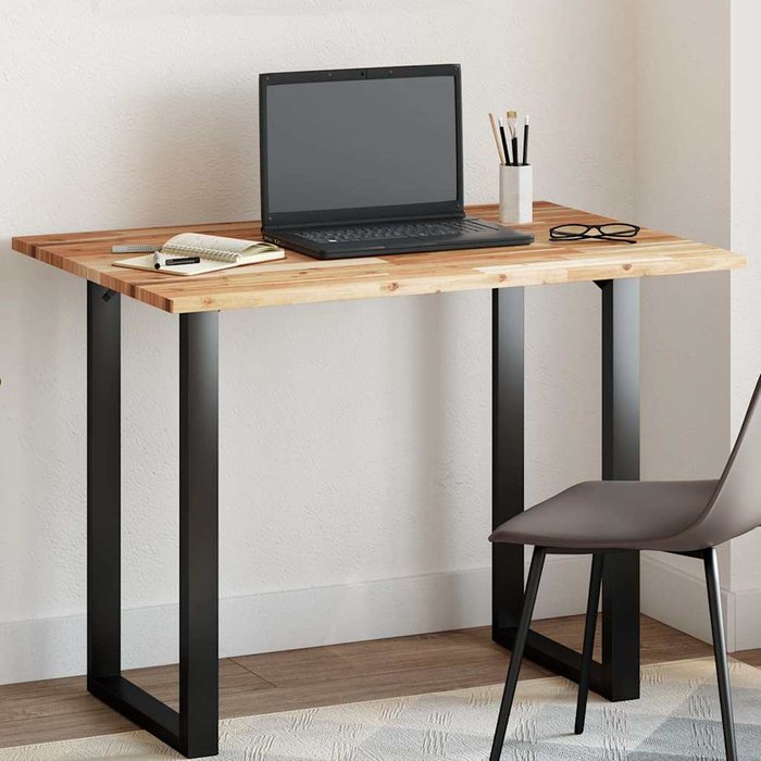 Tablero rectangular de madera maciza de acacia de 100x70x2 cm.