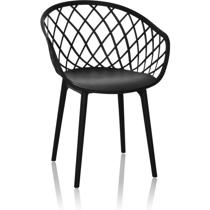 Silla de visita / silla concha begio b plástico negro hjh office