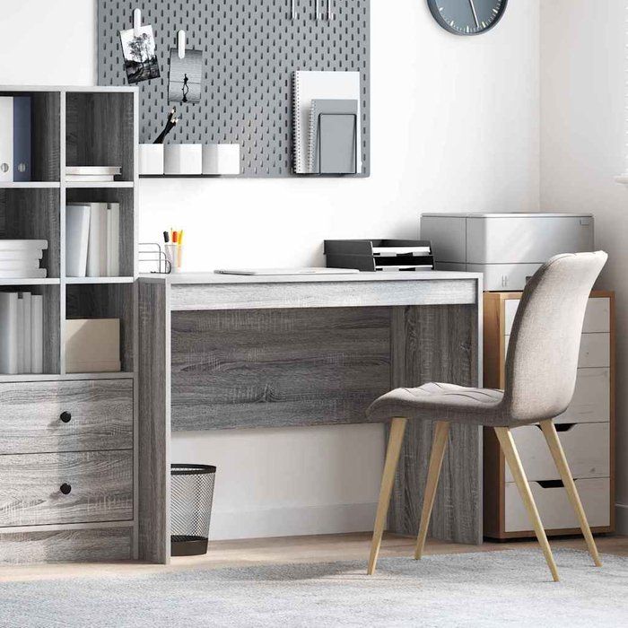 Maison exclusive - escritorio gris sonoma 100 x 50 x 76 cm